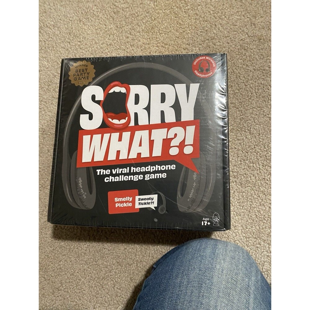 Sorry What?! The Viral Headphone Challenge Game Uncensored Adult Party Game New